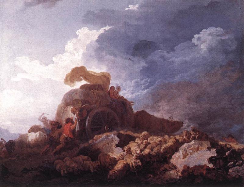 Jean Honore Fragonard The Storm Sweden oil painting art